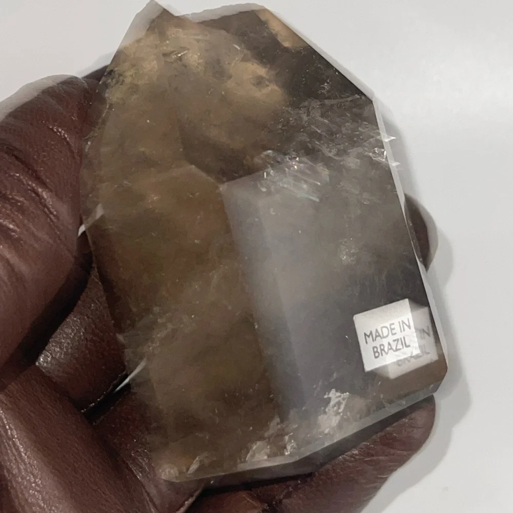 ❤️HP❤️ Gold Rutile in Quartz hand carved tower - Picture 4 of 17